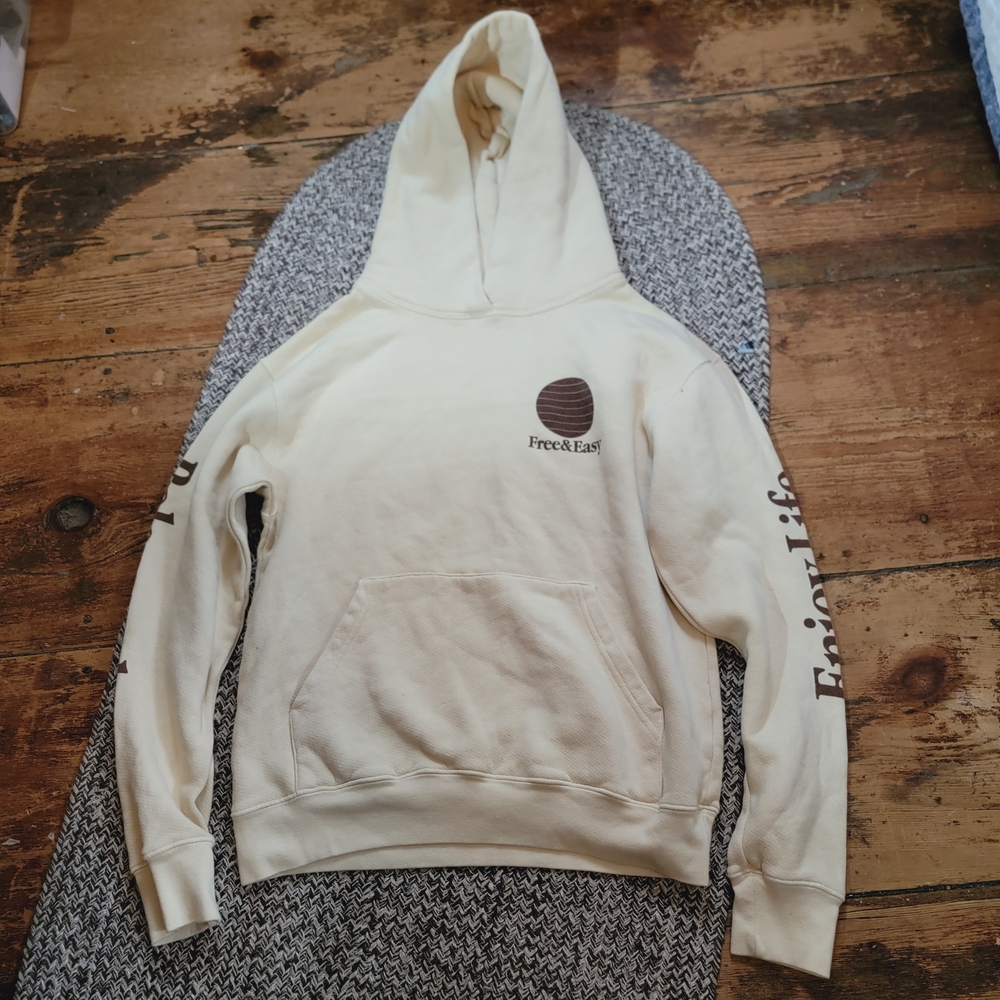 Free People Free & Easy Three Palms Hoodie Sweatshirt Dont Trip - Picture 5 of 16
